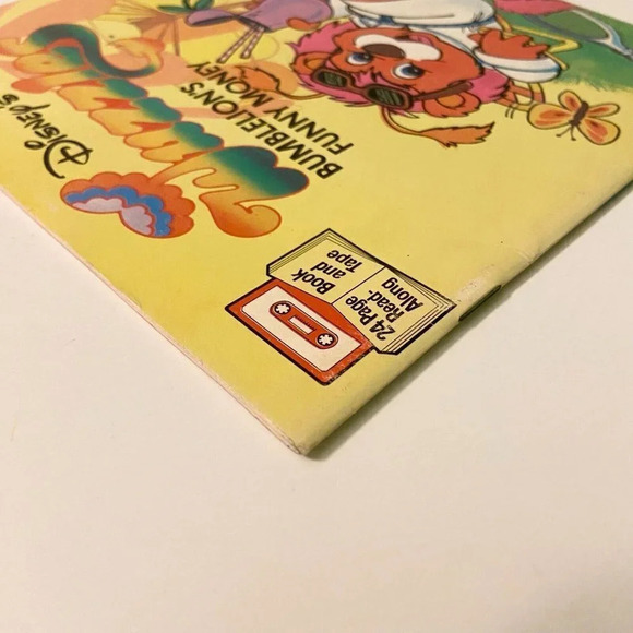 Vintage 1985 Disneys Wuzzles Bumblelions Funny Money Read  Along Book Only - Picture 4 of 15